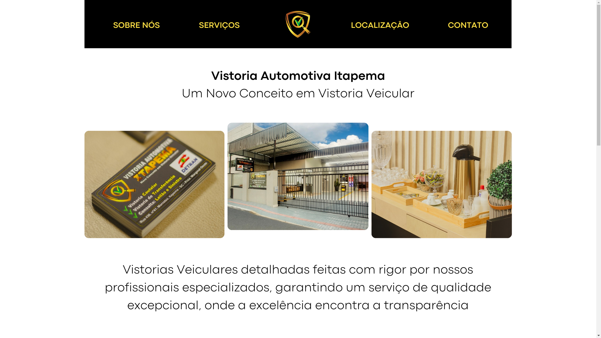 website screenshot of https://vistoriamorretes.com.br/