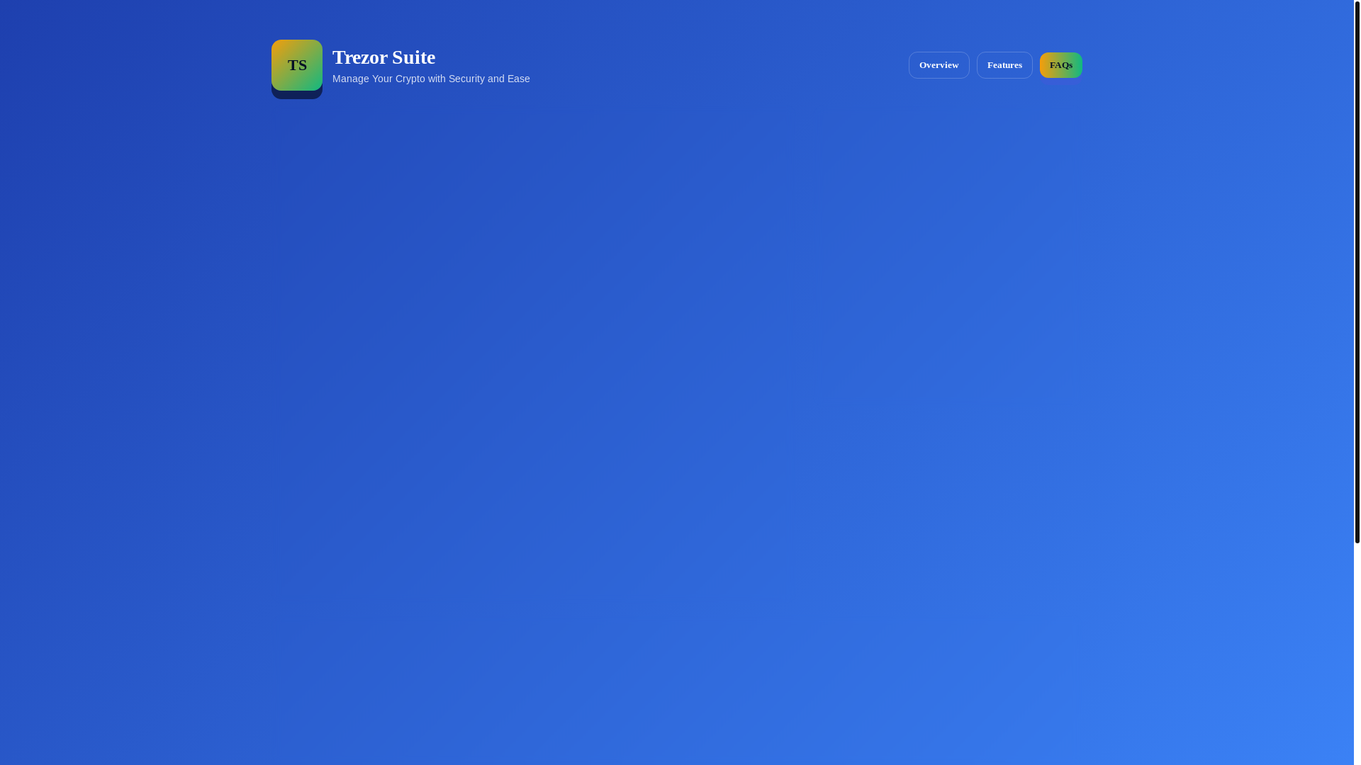 website screenshot of https://trezorsuite-eu.pages.dev/