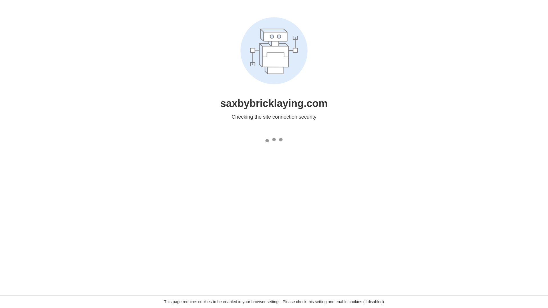 website screenshot of https://saxbybricklaying.com/