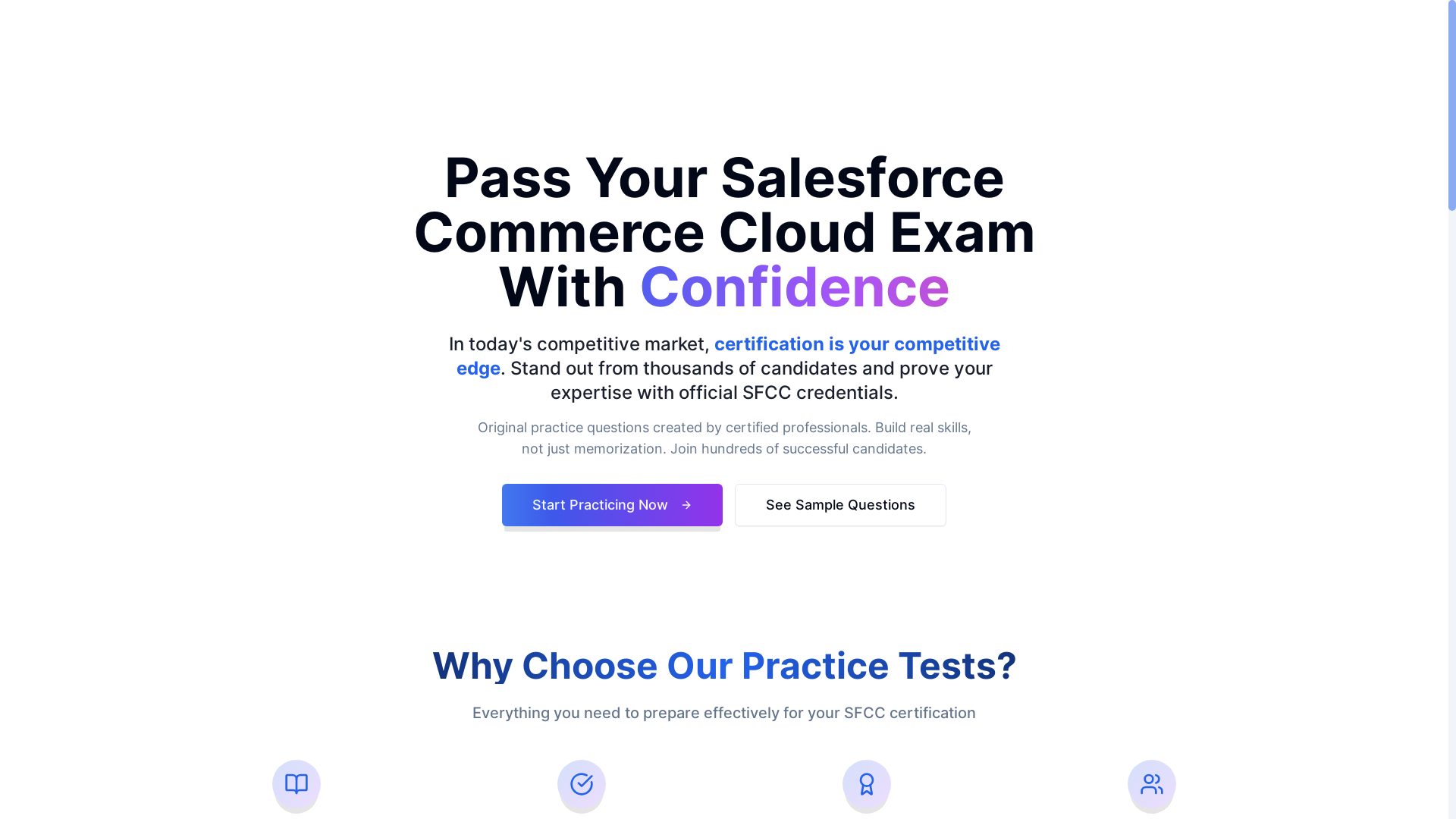 website screenshot of https://sfcc-test.pages.dev/