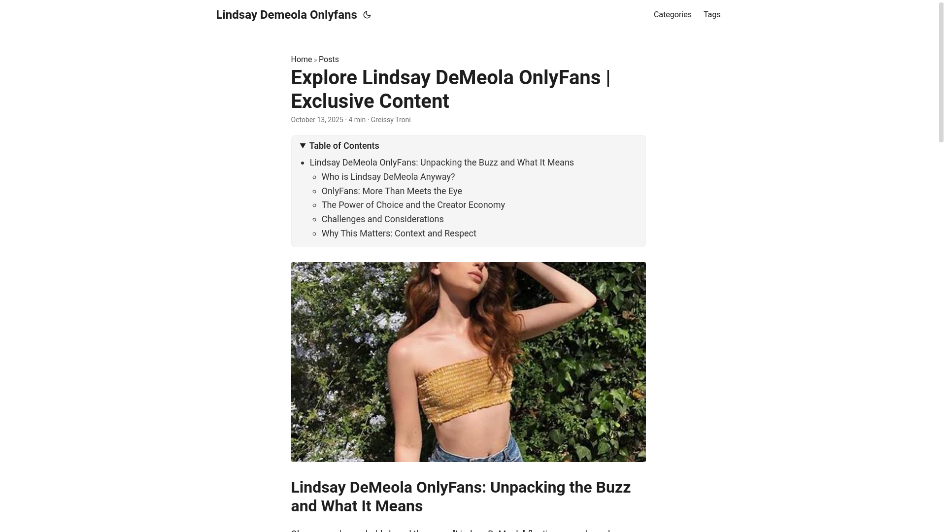 website screenshot of https://lindsay-demeola-onlyfans.pages.dev/