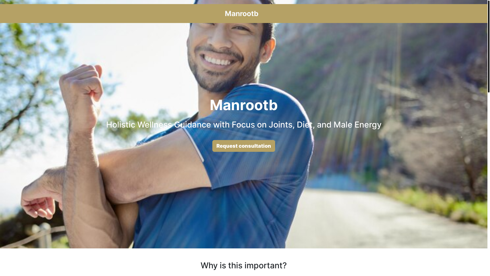 website screenshot of https://manrootb.com/