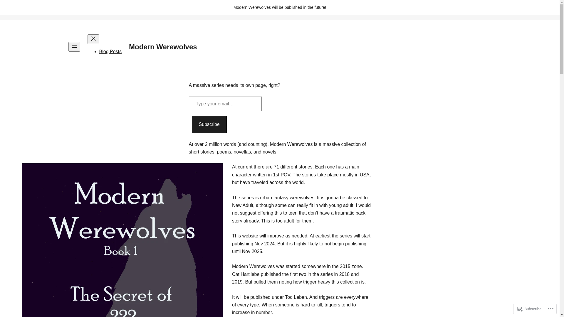 website screenshot of https://modernwerewolves.com/