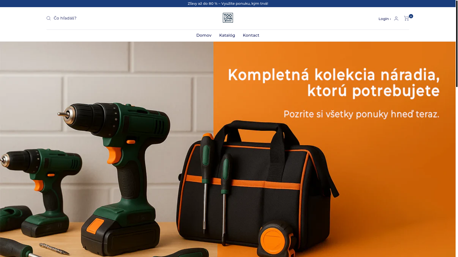 website screenshot of https://toolovask.com/