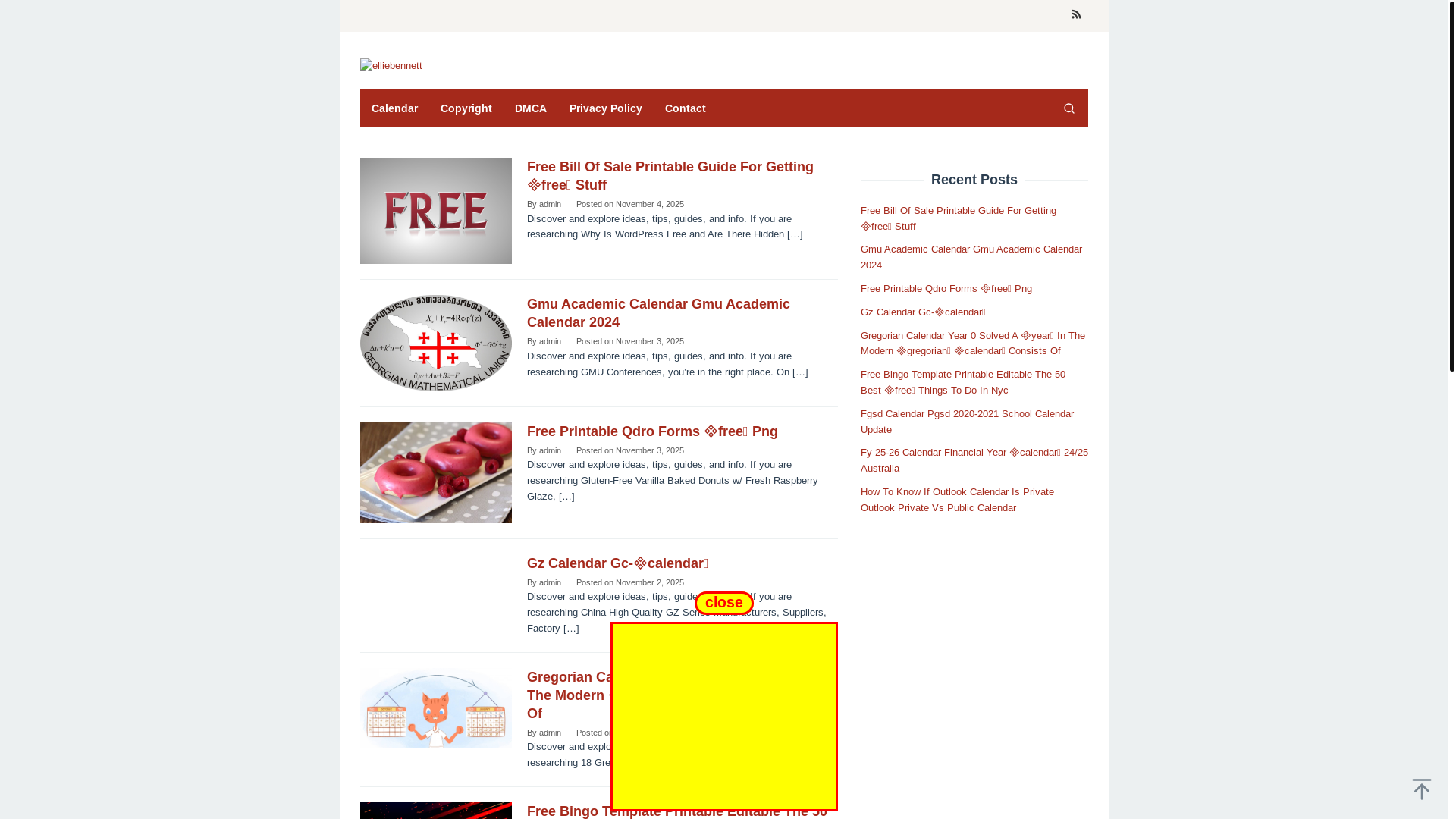 website screenshot of https://elliebennett.pages.dev/