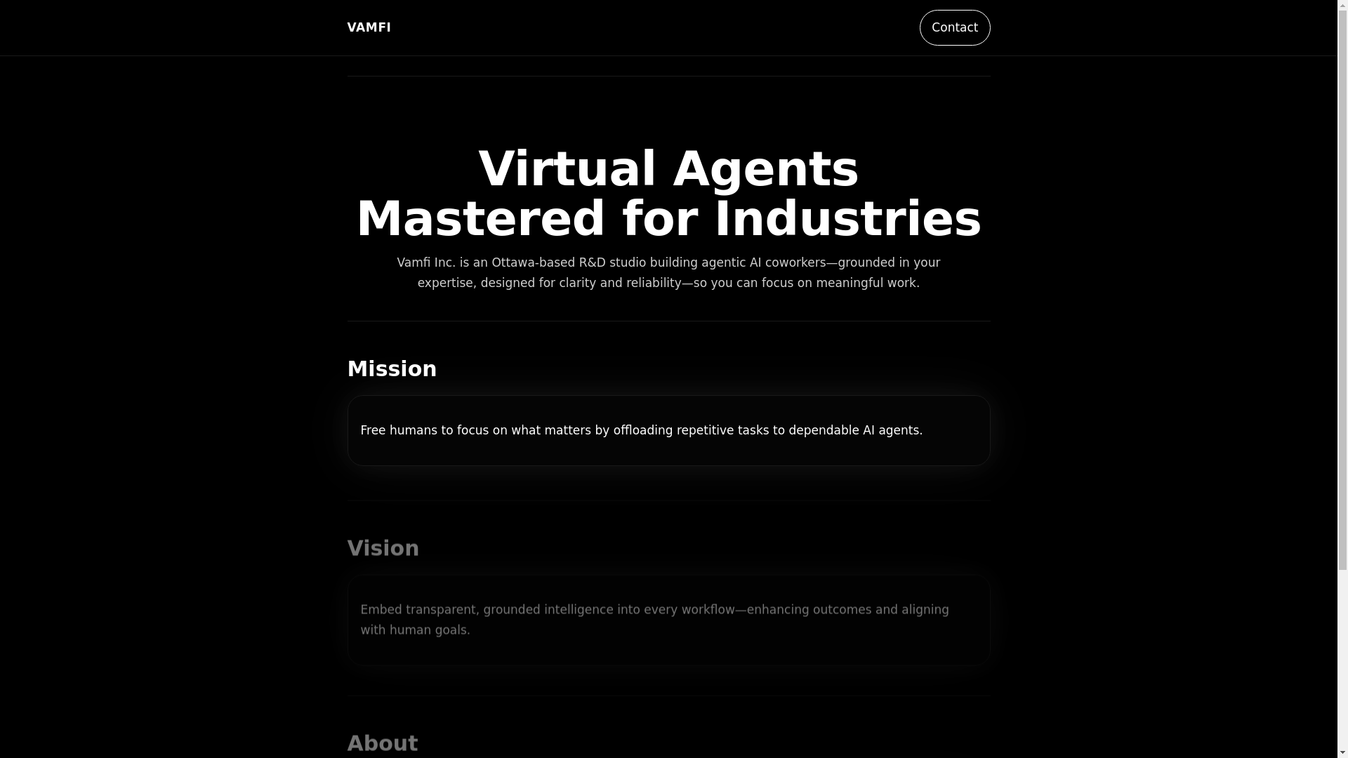 website screenshot of https://vamfi-org.pages.dev/