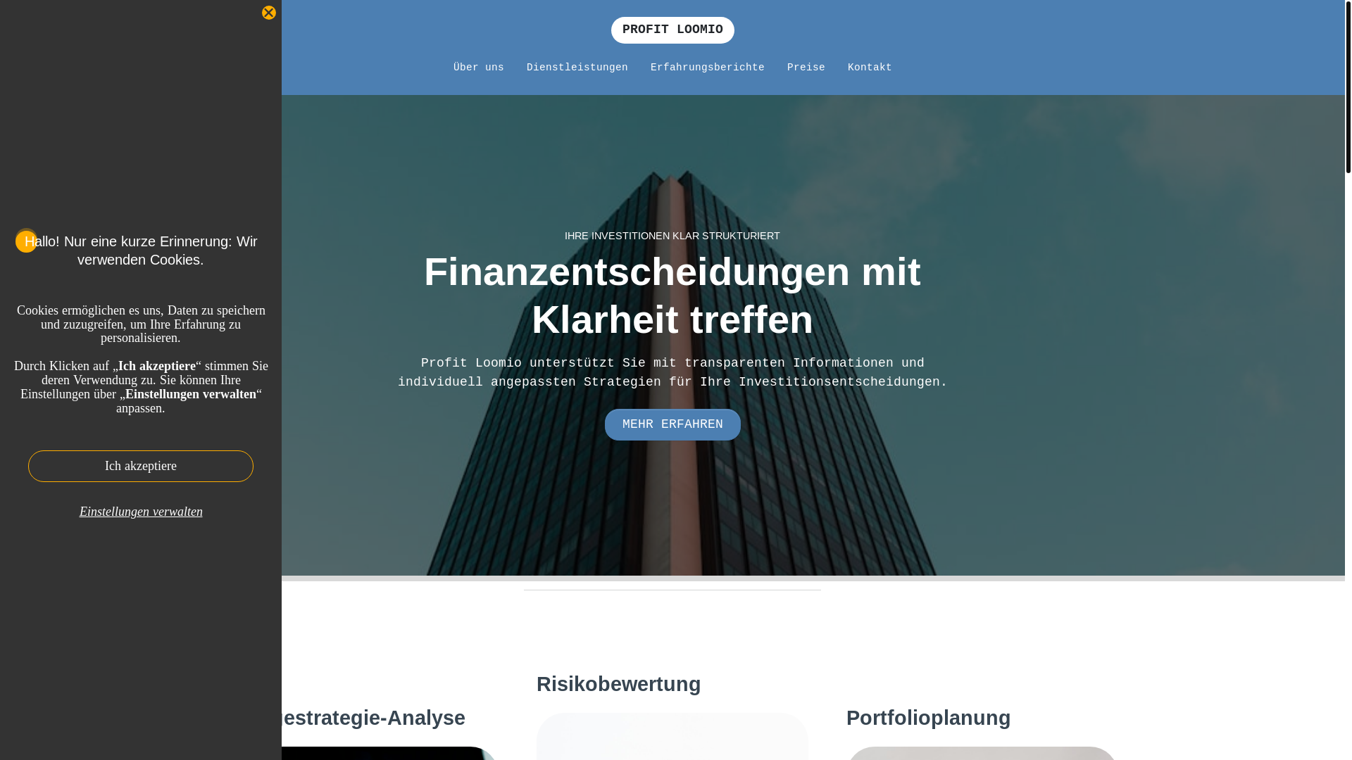website screenshot of https://profitloomio.com/