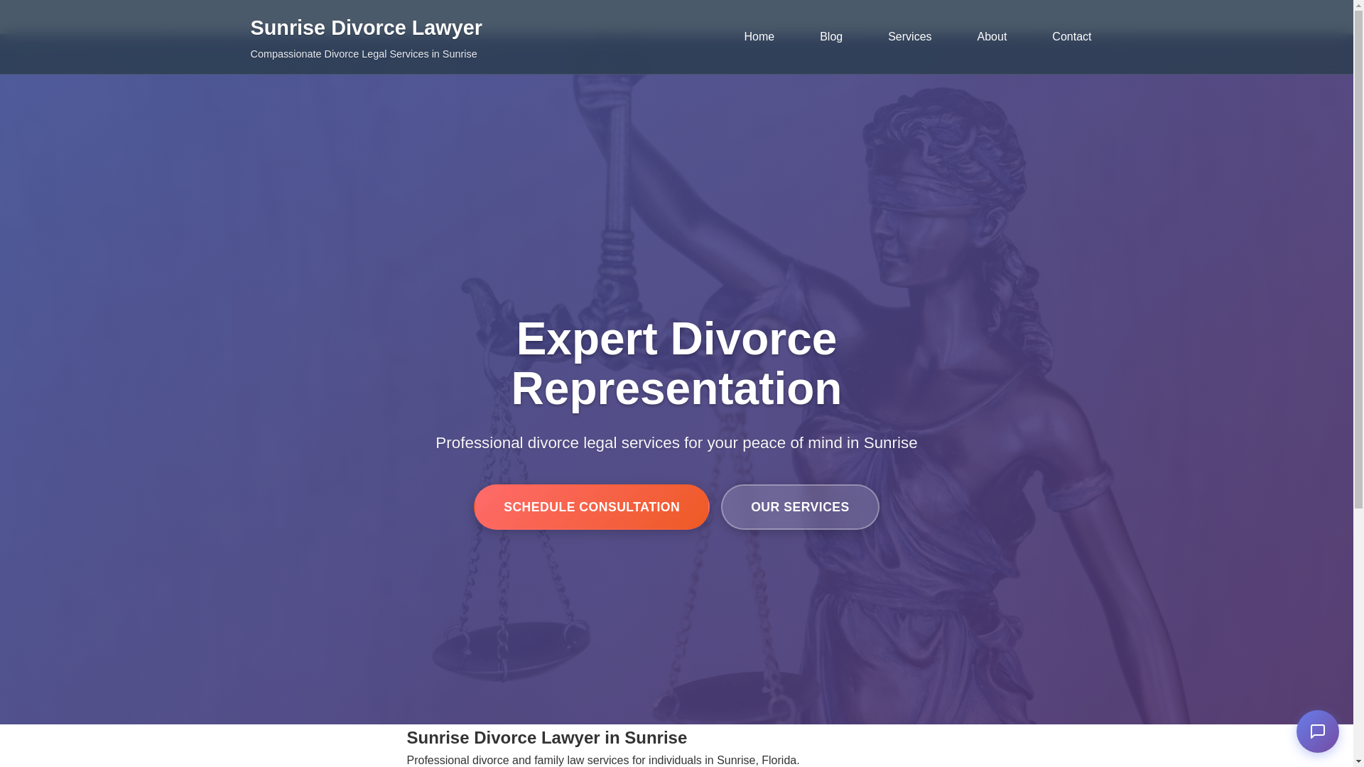 website screenshot of https://sunrisedivorcelawyer.com/