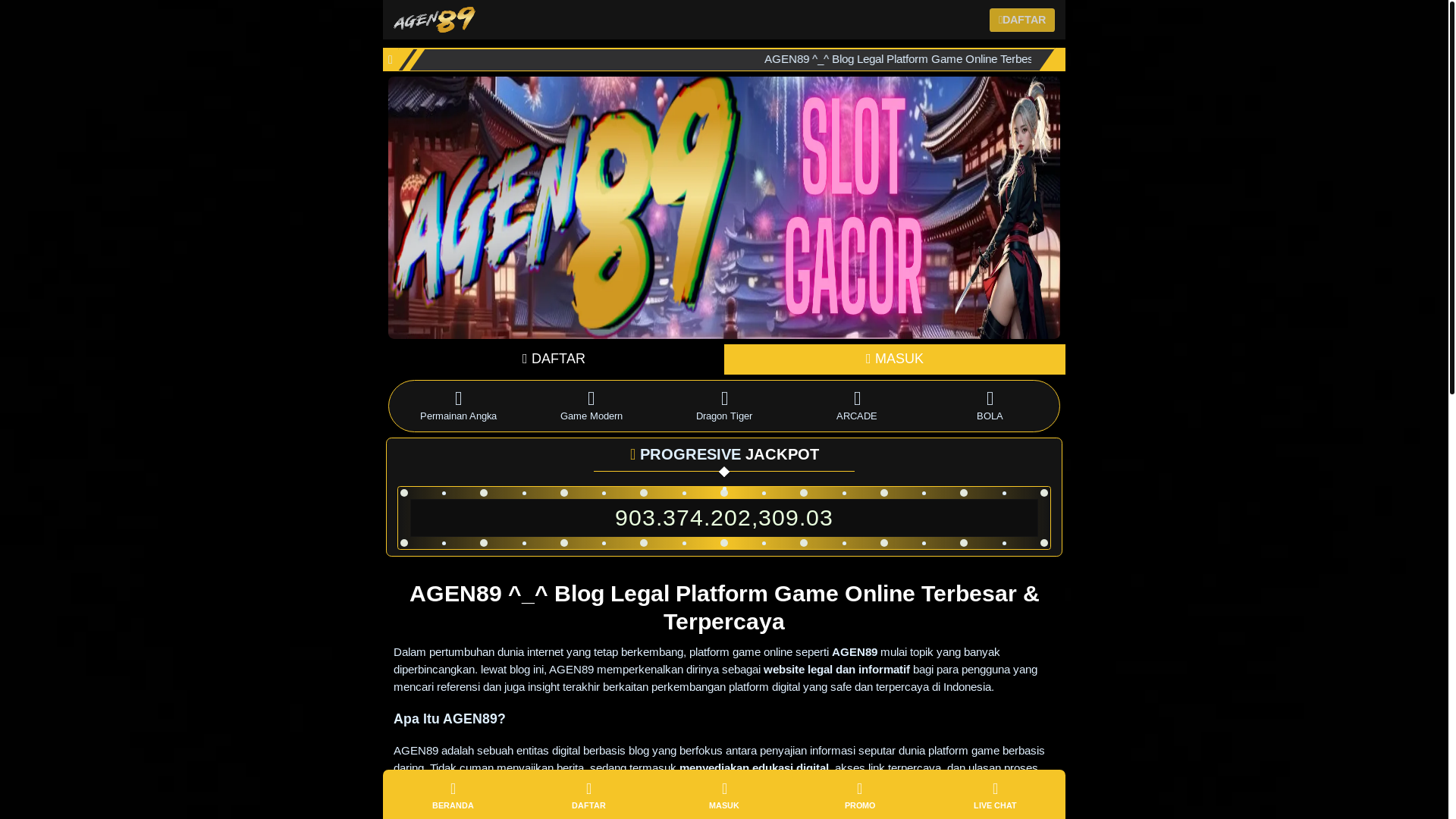 website screenshot of https://blog-agen89.pages.dev/