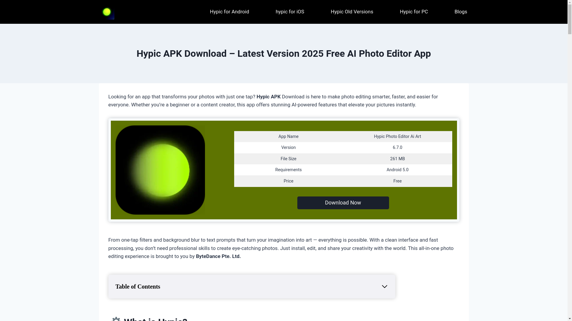 website screenshot of https://hypicapkpro.com/