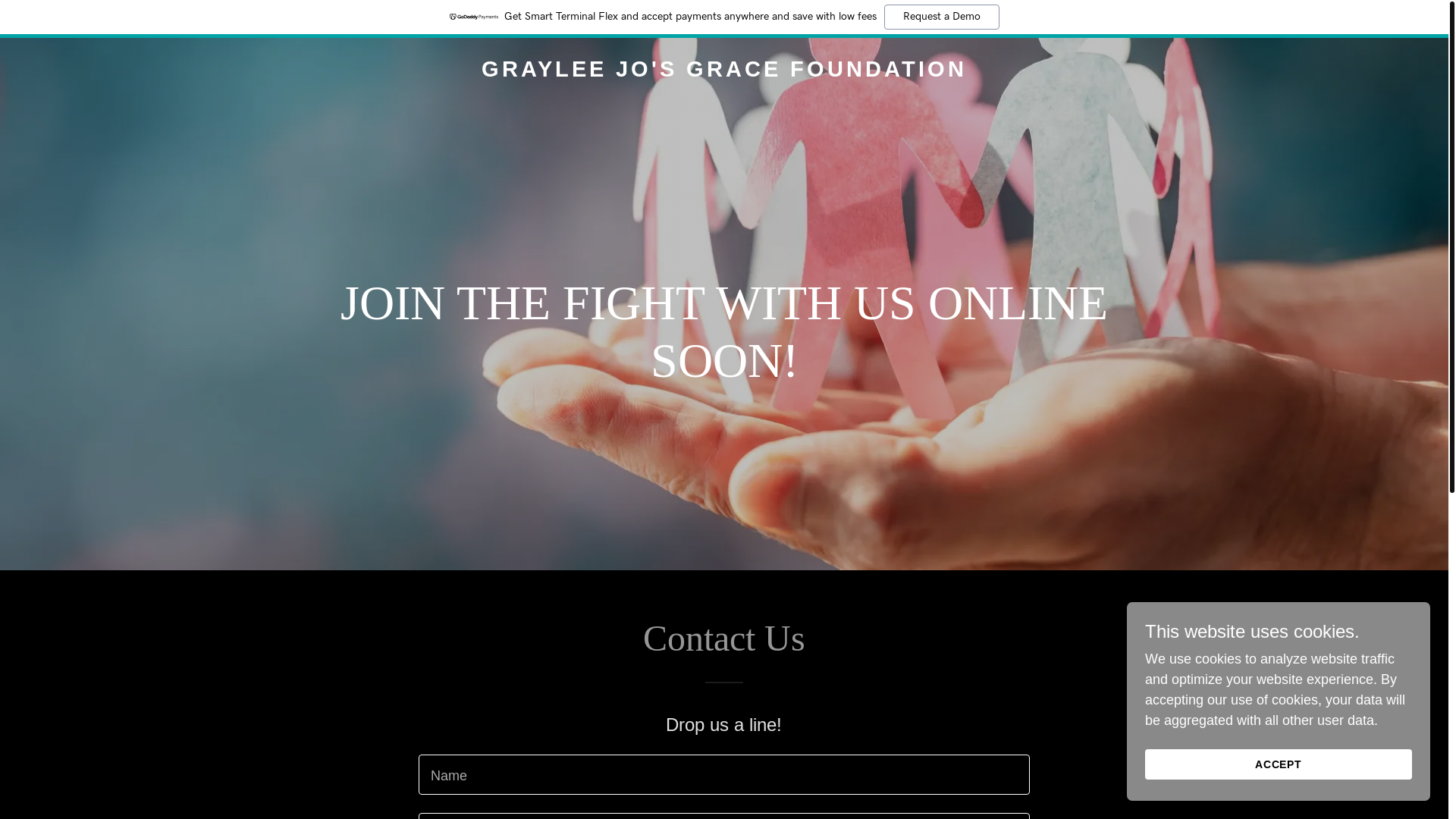 website screenshot of https://grayleejosgrace.org/