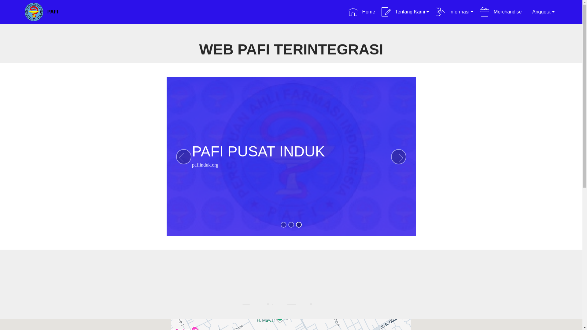 website screenshot of https://pafi-palangkaraya-org.pages.dev/