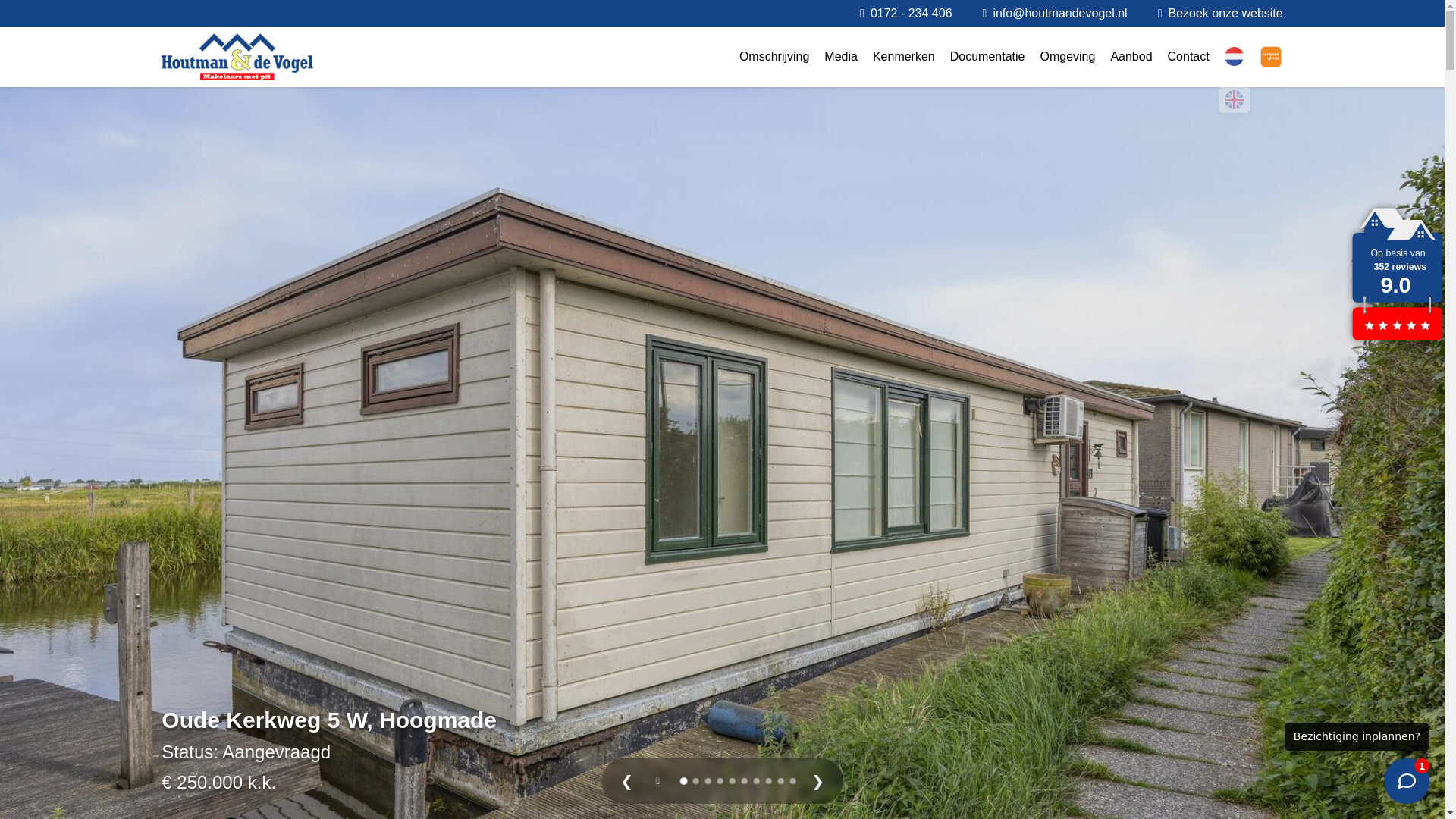 website screenshot of https://oudekerkweg5w.nl/