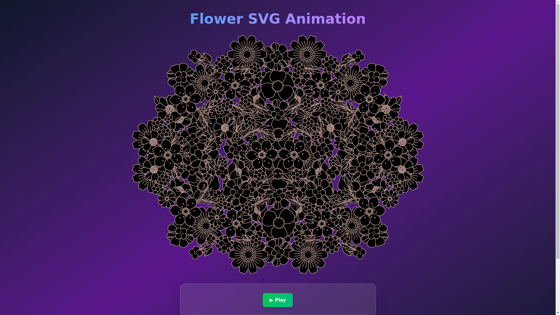 website screenshot of https://flower-svg-draw-animation.pages.dev/