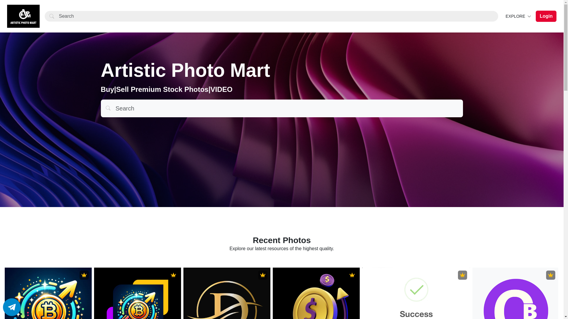 website screenshot of https://artphomart.live/