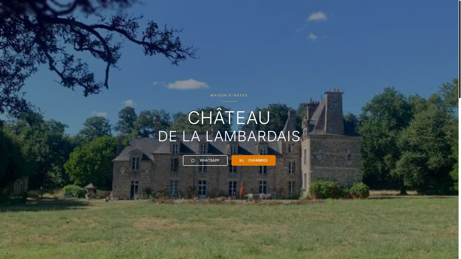 website screenshot of https://chateaulambardais.com/