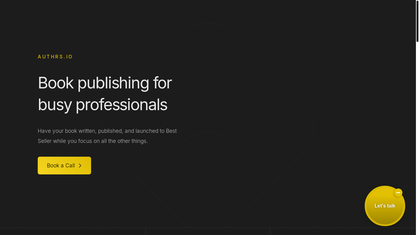 website screenshot of https://theauthrsvoicehub.com/