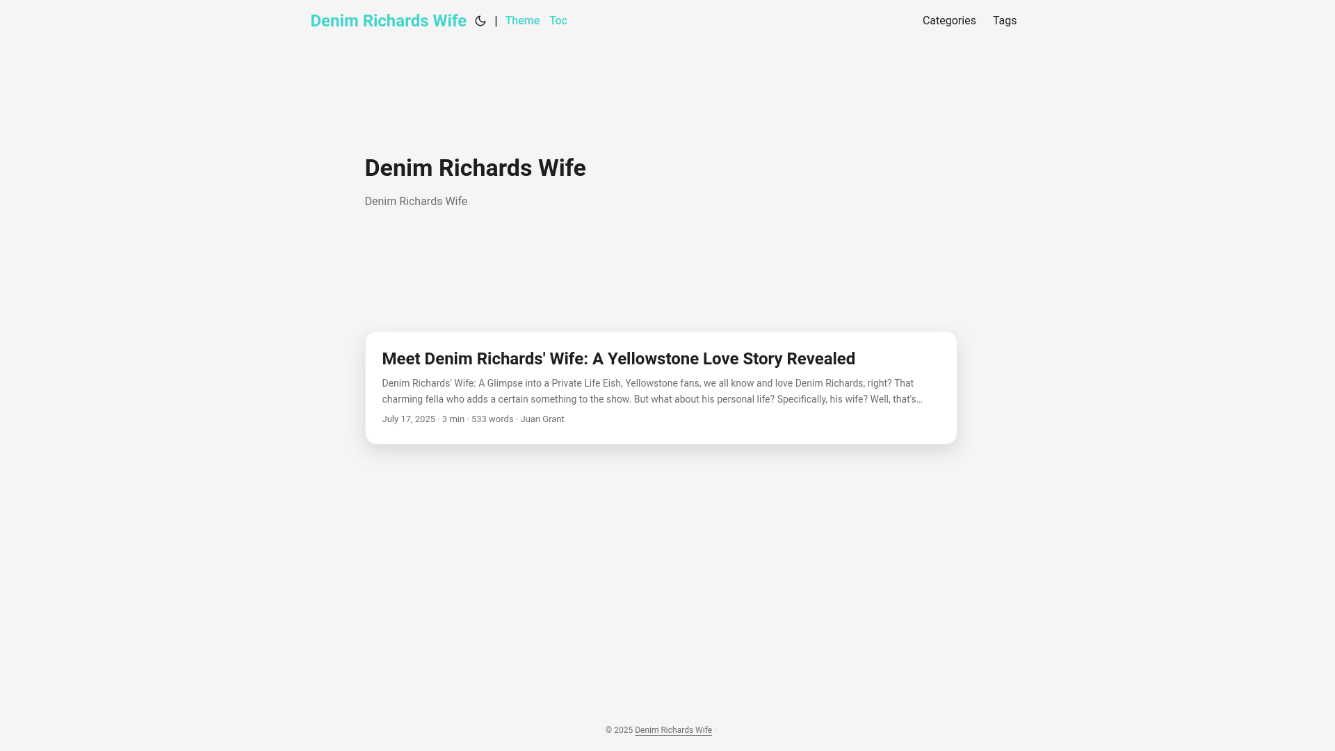 website screenshot of https://denim-richards-wife.pages.dev/