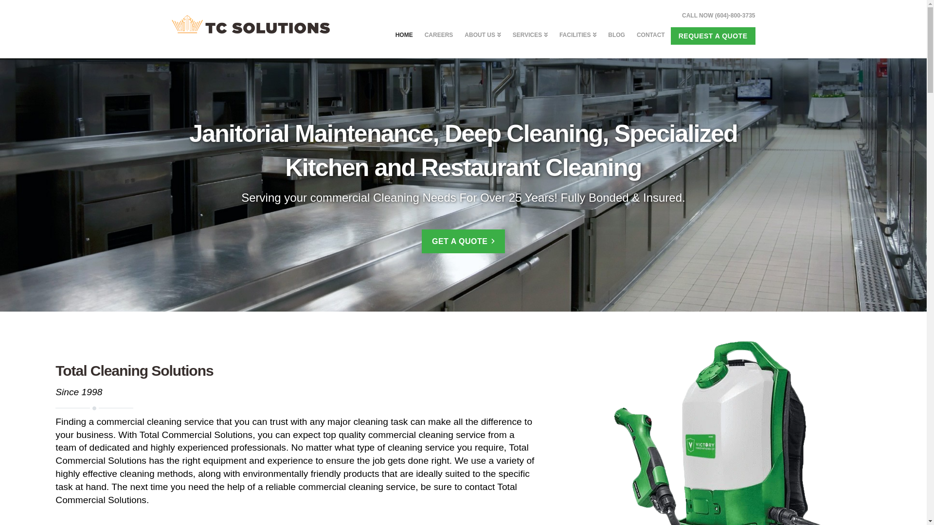 website screenshot of https://total-commercial-services.com/