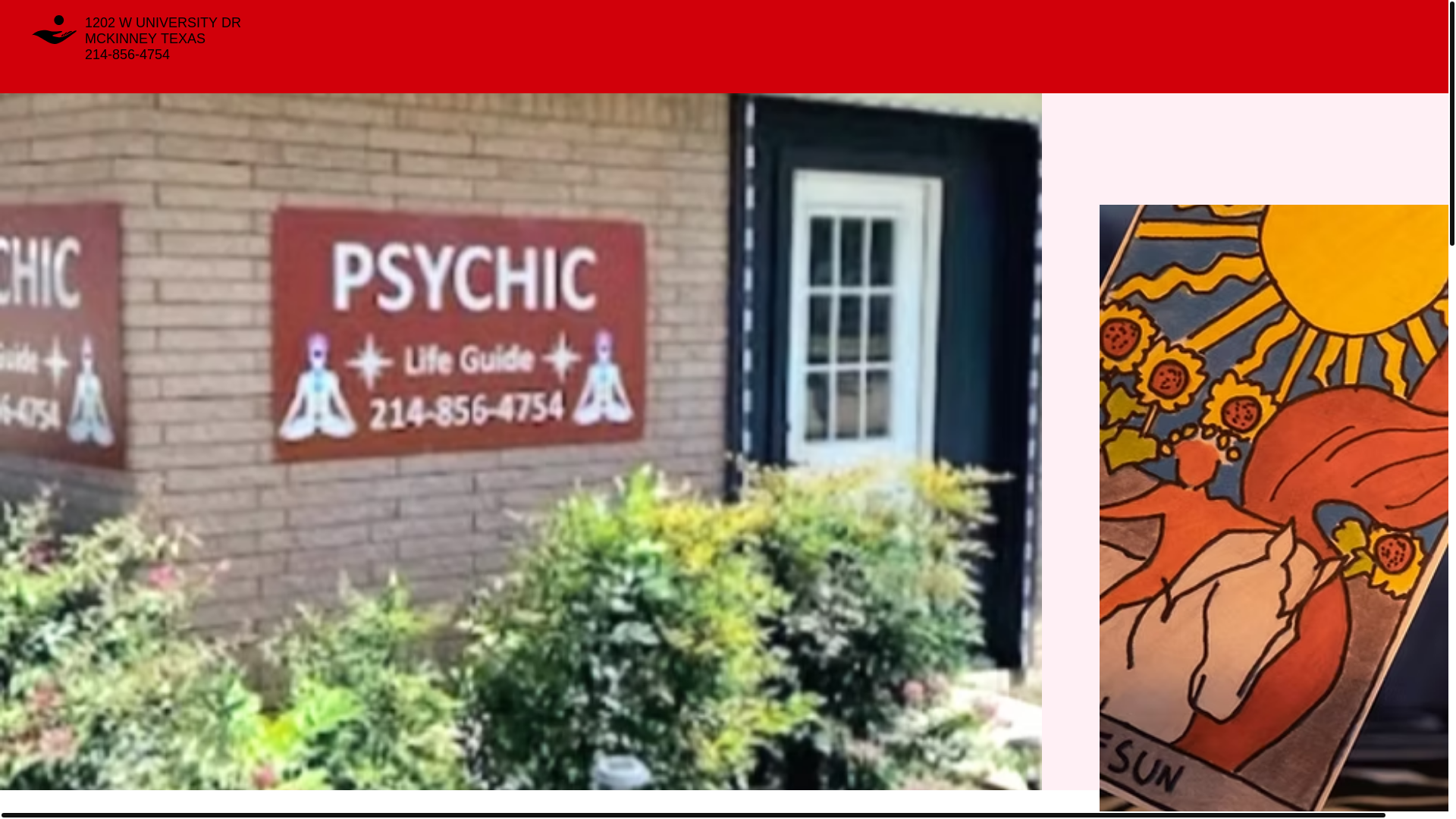 website screenshot of https://psychiclifeguidemckinney.com/