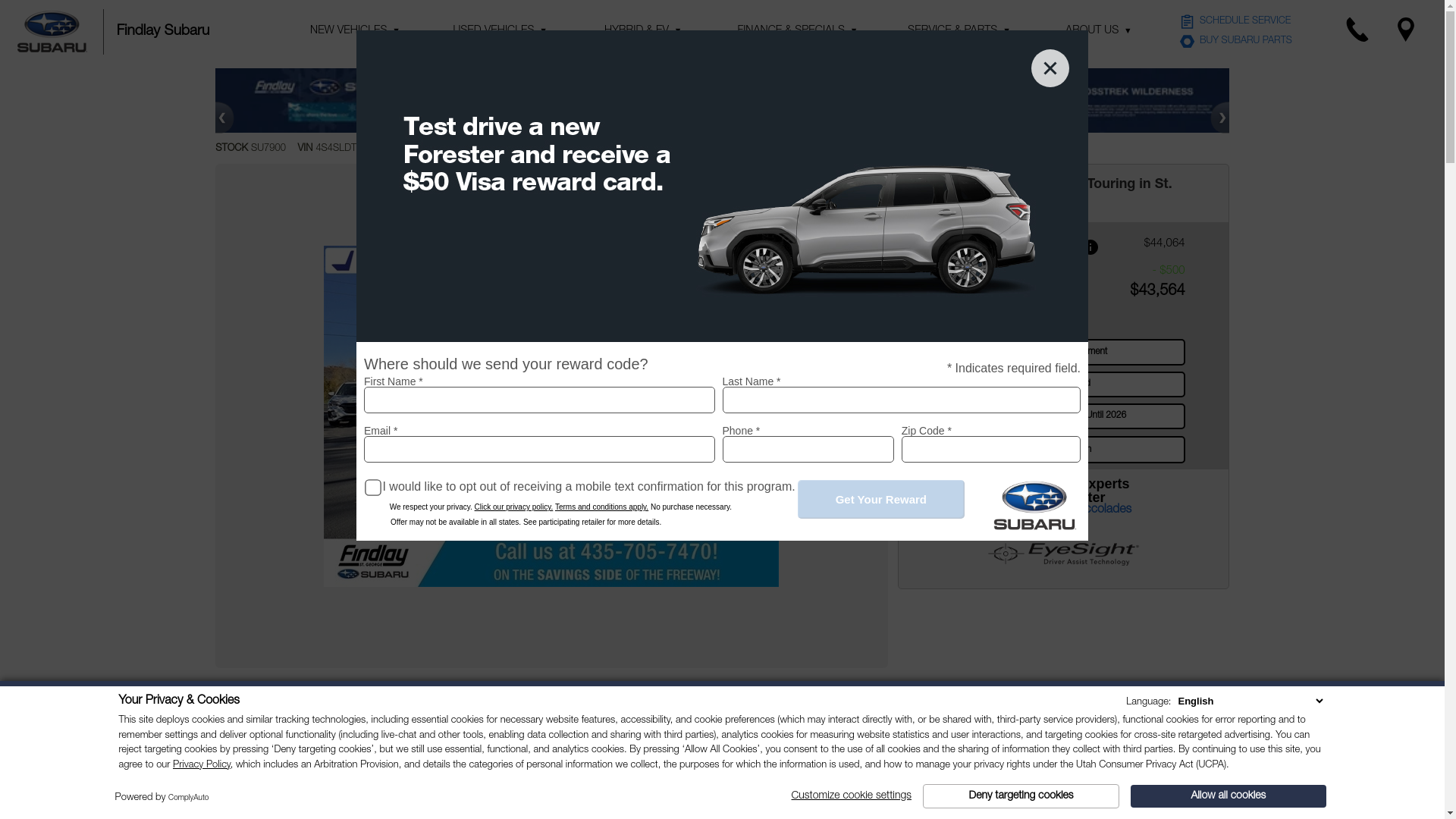website screenshot of https://www.findlaysubaru.com/auto/*/112838804