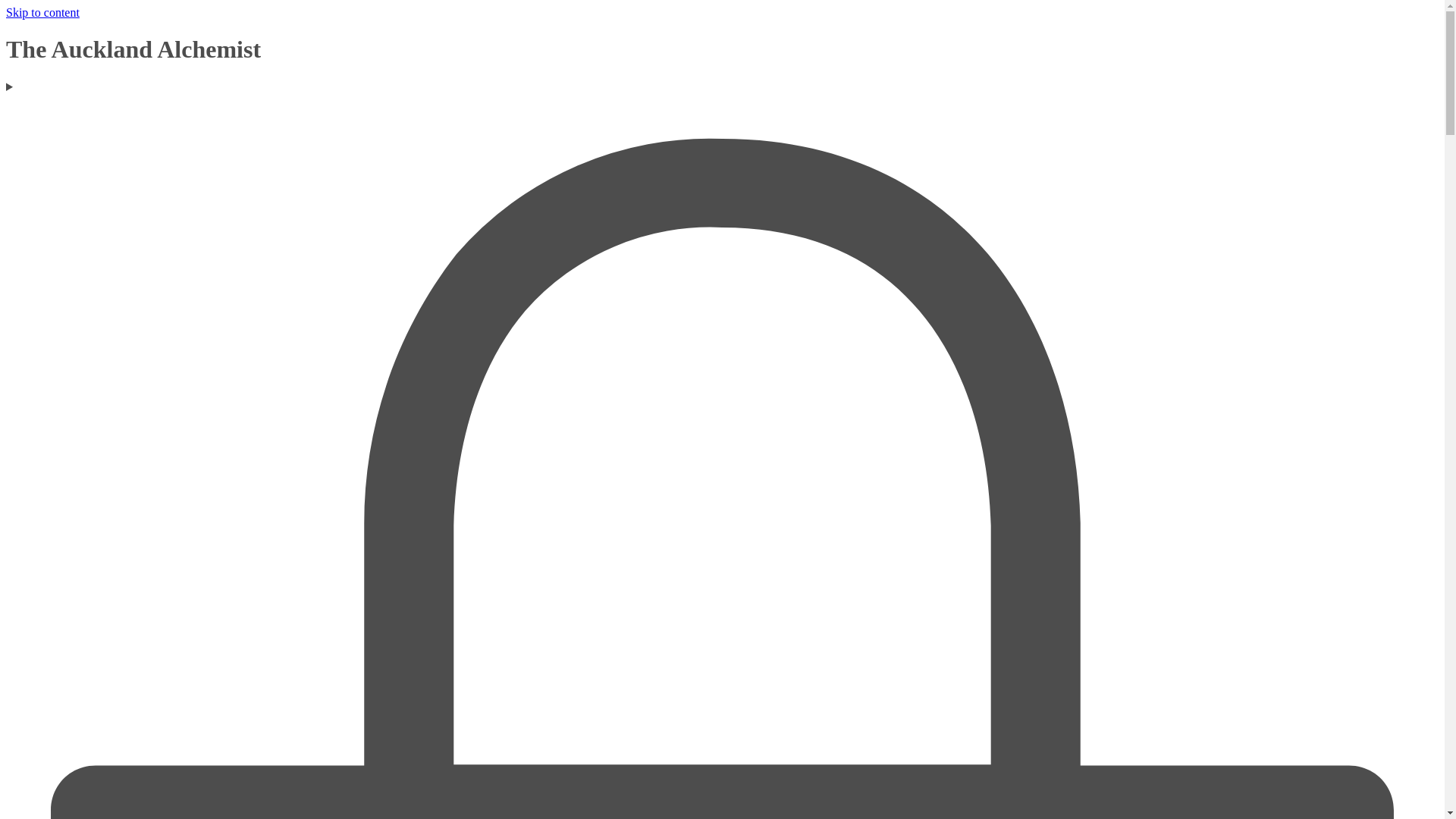website screenshot of https://theaucklandalchemist.com/