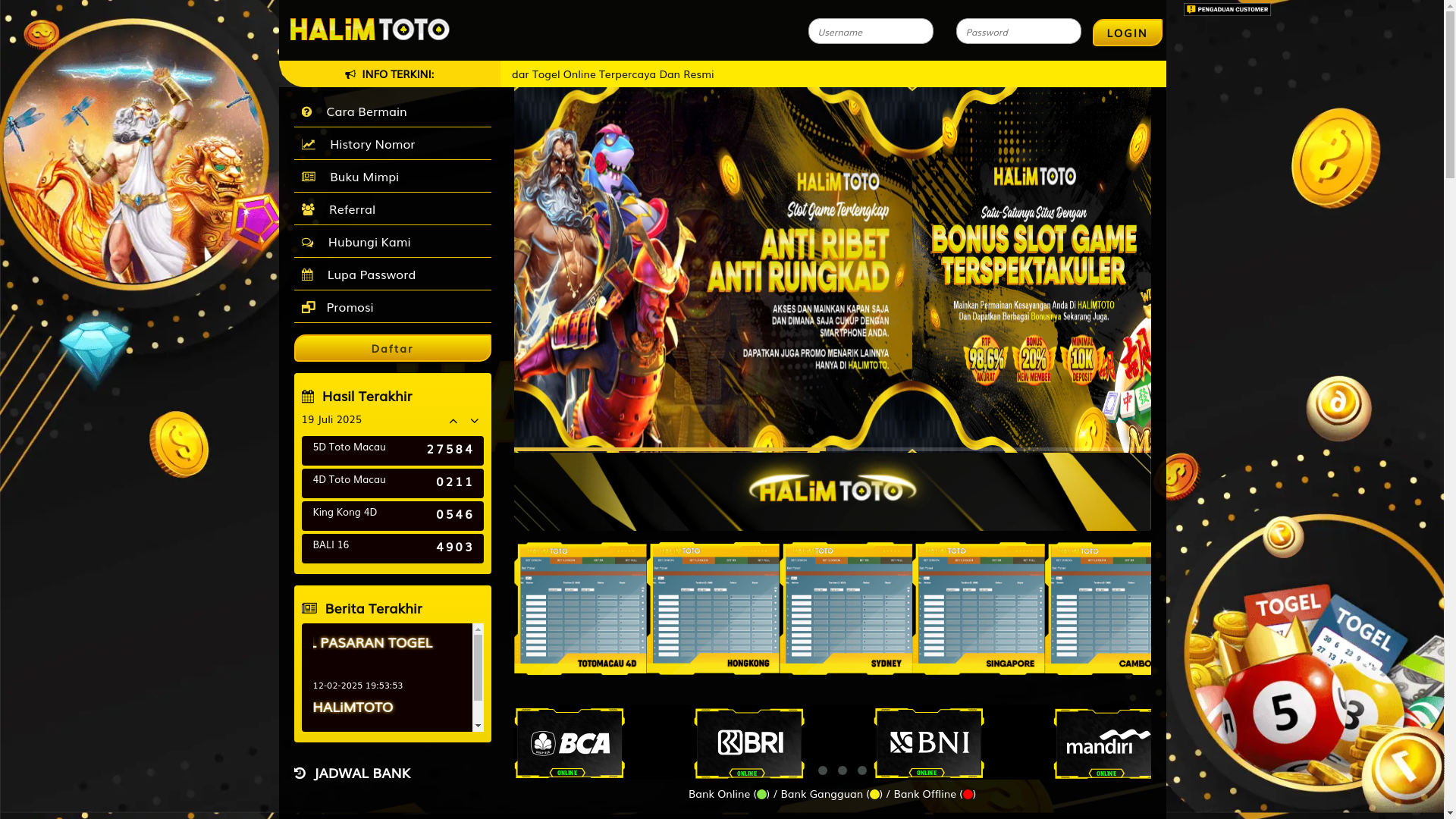 website screenshot of https://halimtotorank.com/