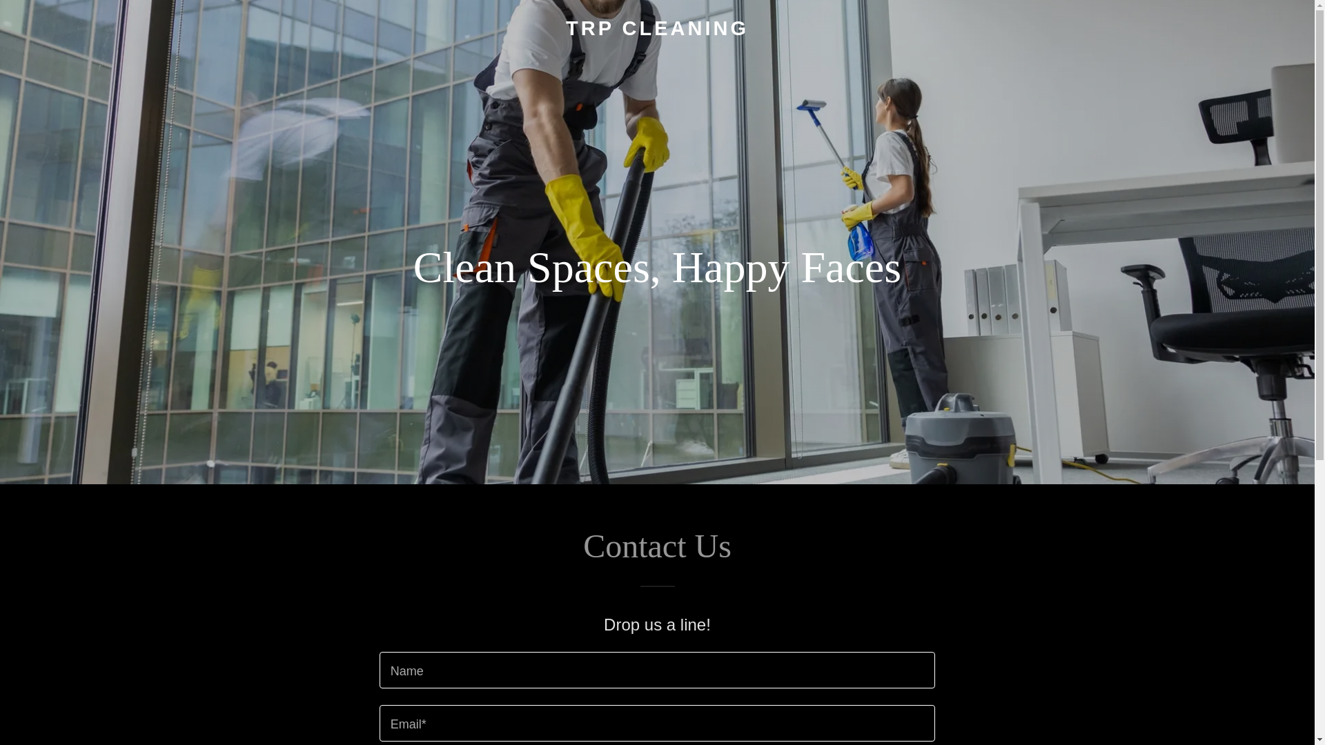 website screenshot of https://trpcleaning.com/