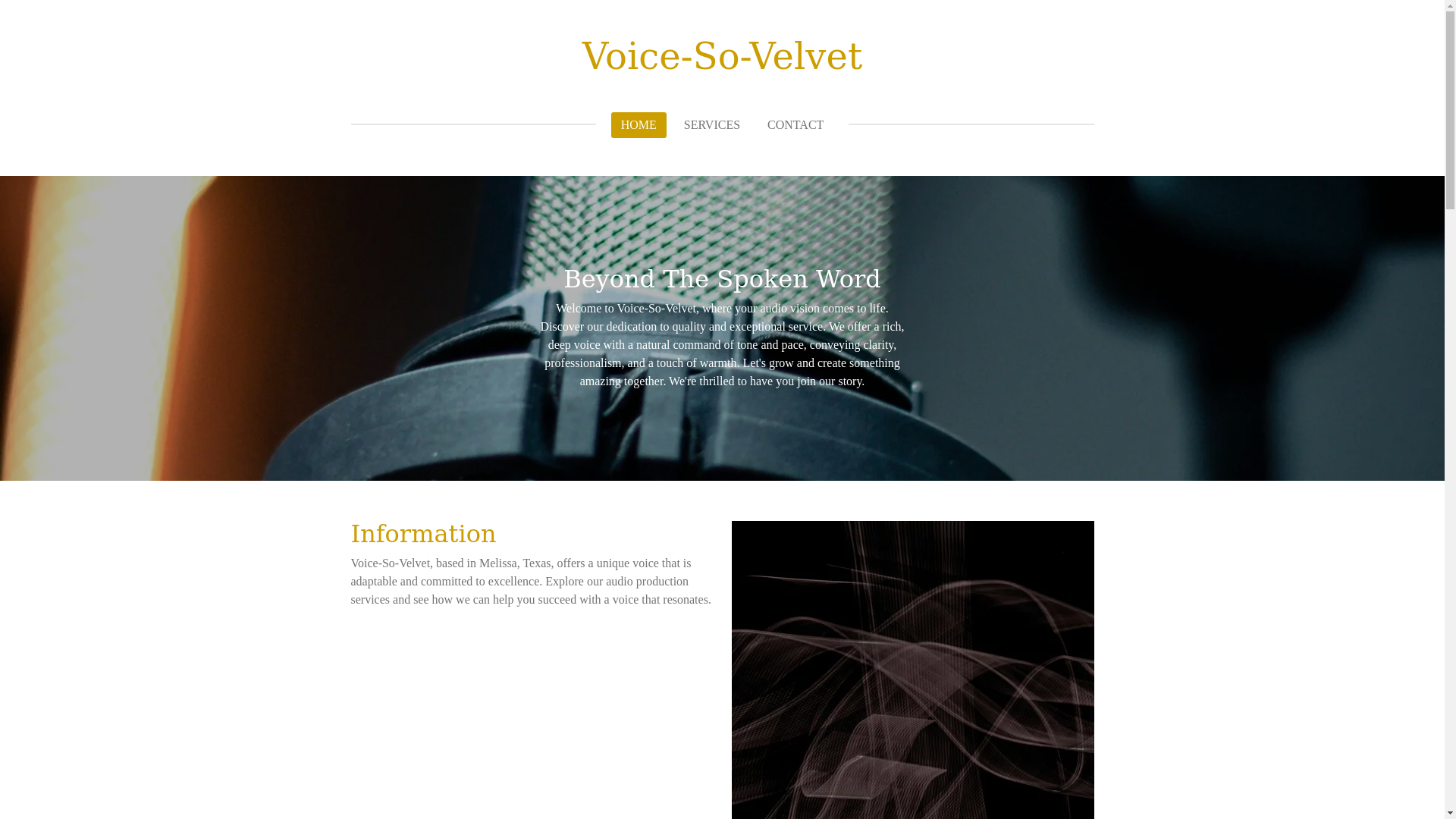 website screenshot of https://voicesovelvet.com/