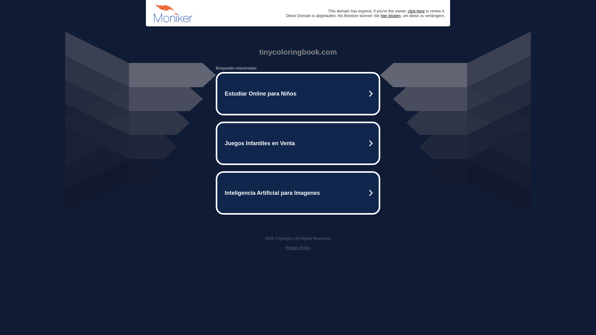 website screenshot of https://tinycoloringbook.com/