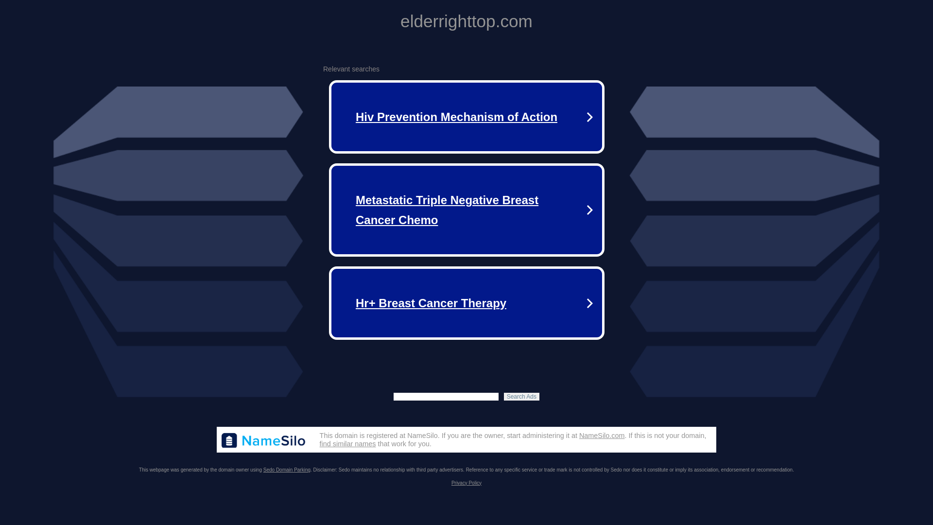 website screenshot of https://elderrighttop.com/