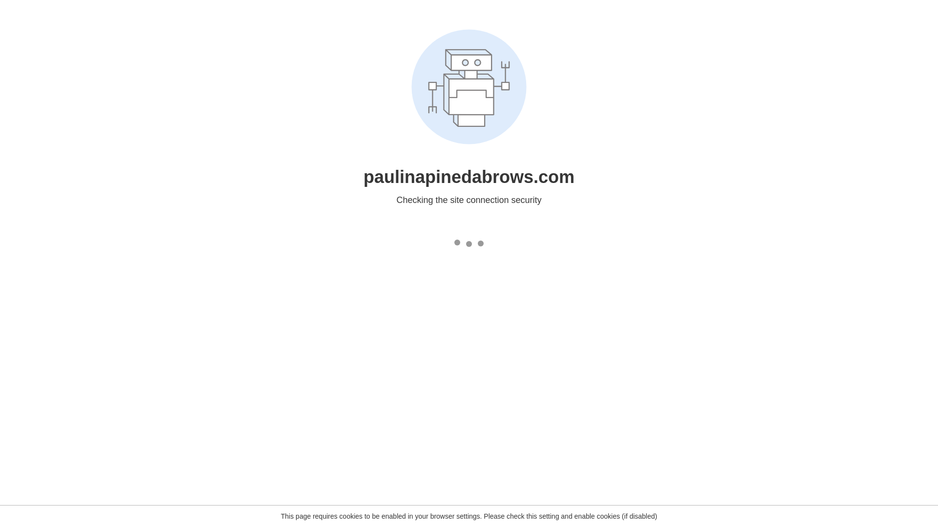 website screenshot of https://paulinapinedabrows.com/