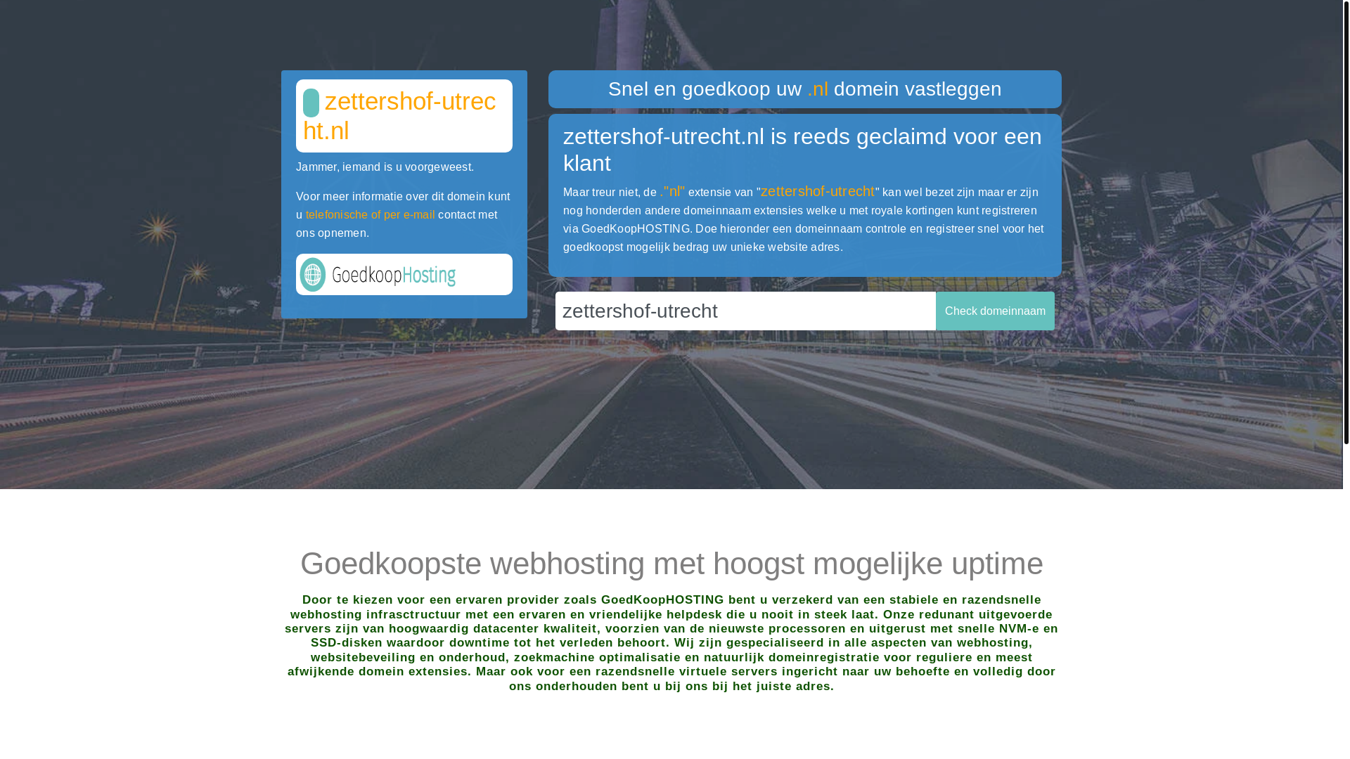 website screenshot of https://zettershof-utrecht.nl/