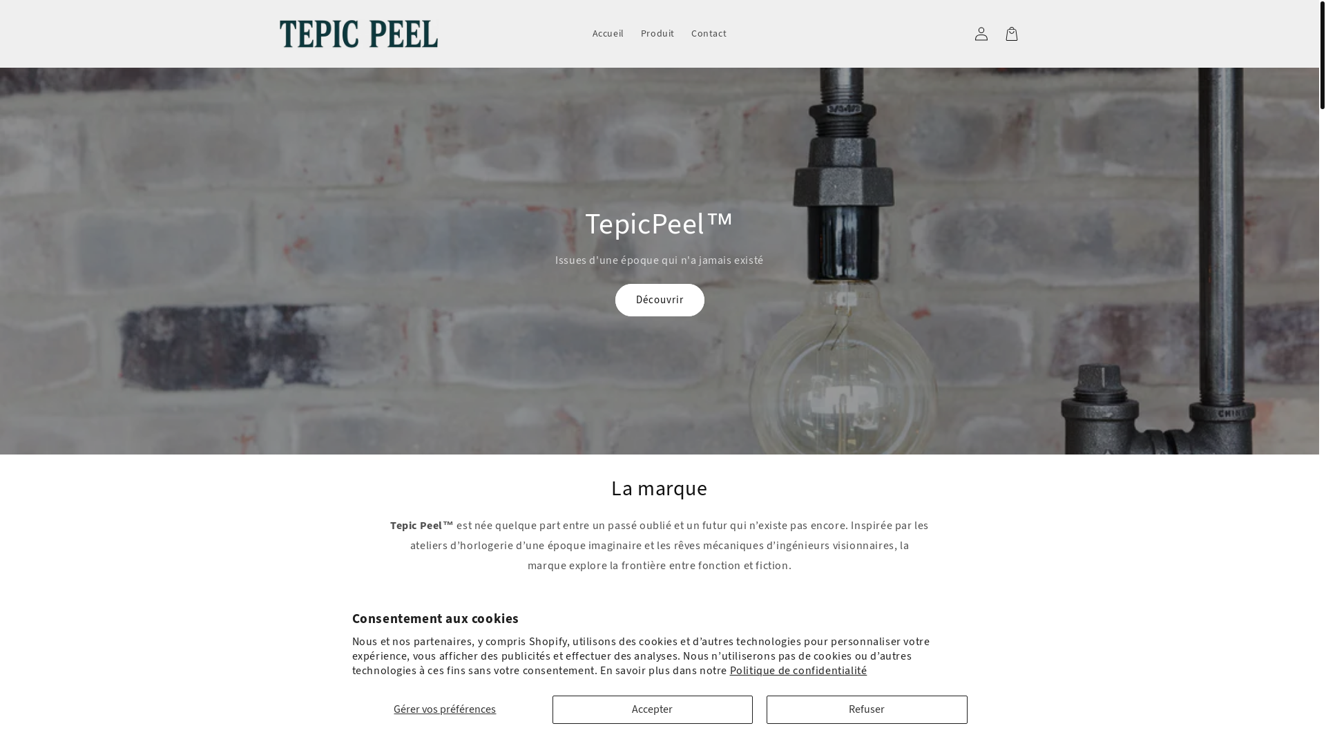 website screenshot of https://tepicpeel.com/