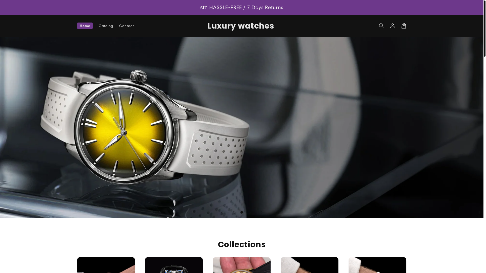 website screenshot of https://luxurytrendingwatches.shop/