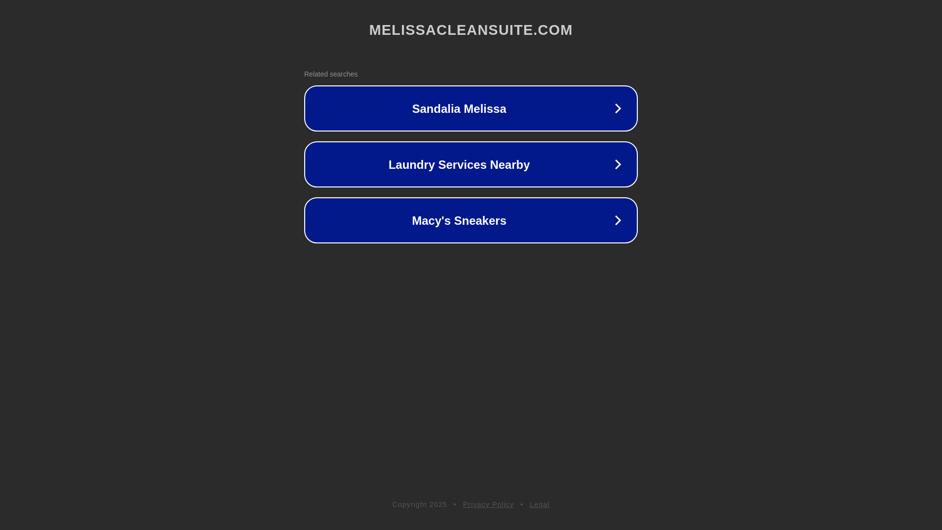website screenshot of https://melissacleansuite.com/