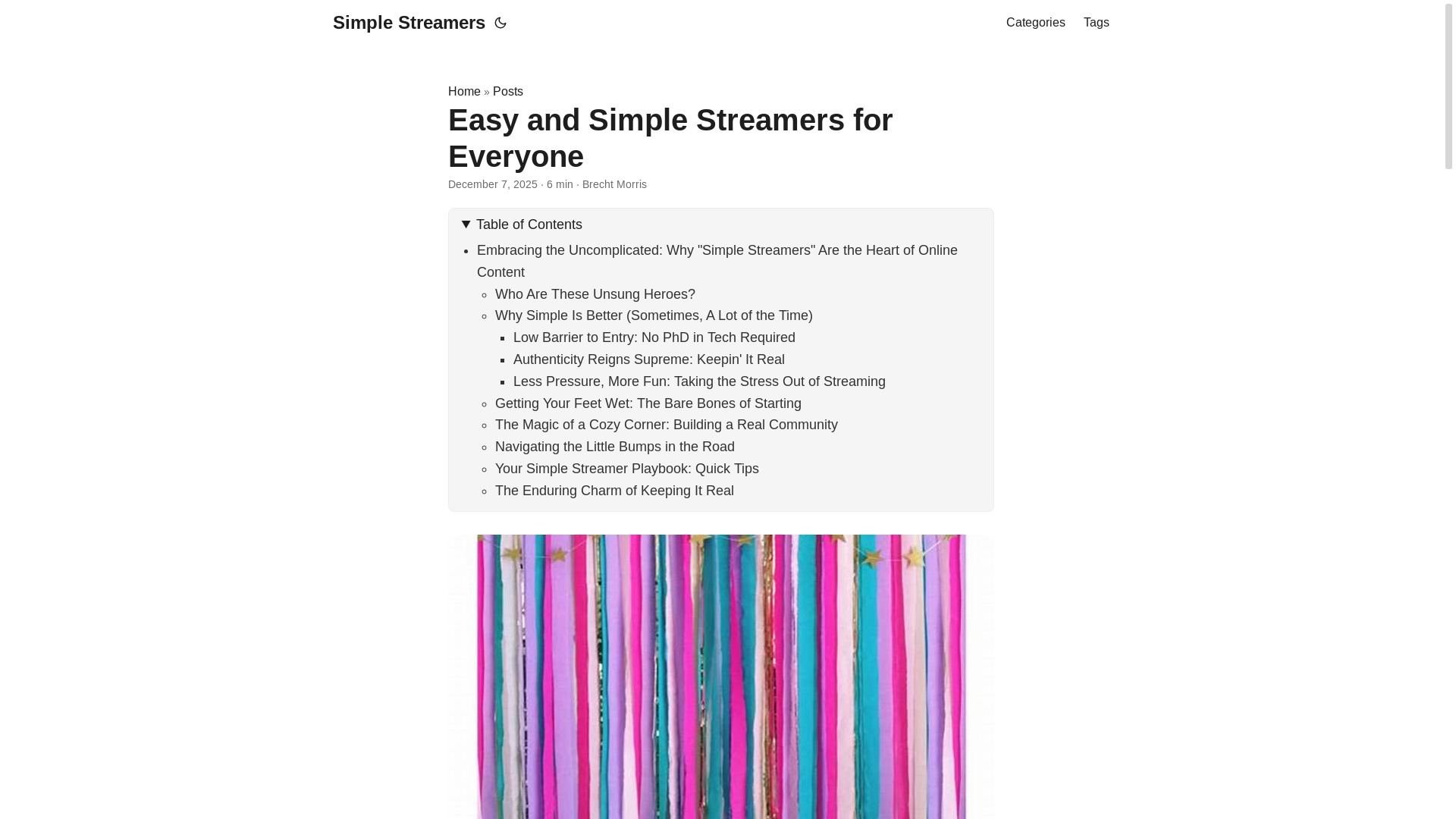 website screenshot of https://simplestreamers3.pages.dev/