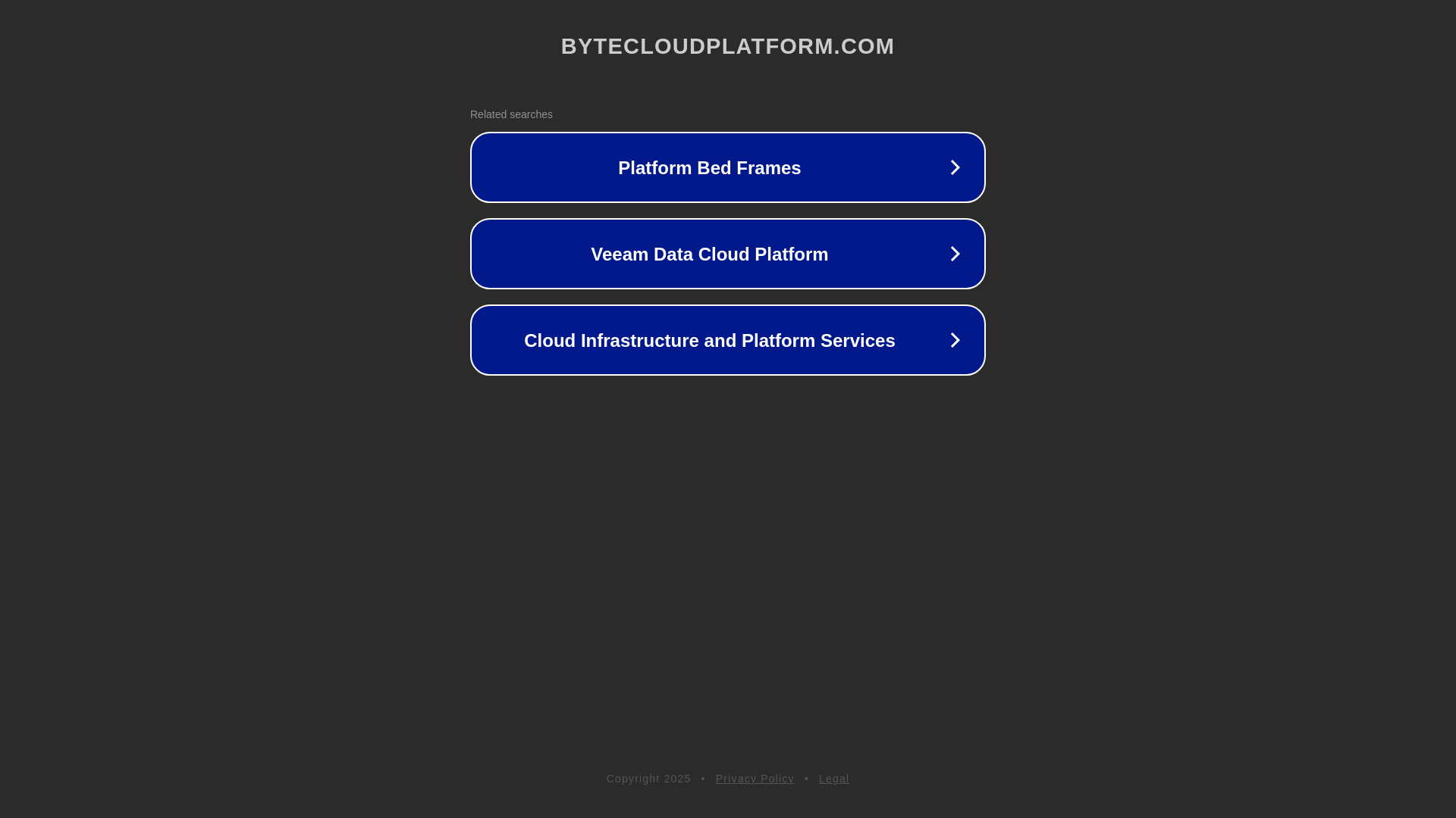 website screenshot of https://bytecloudplatform.com/