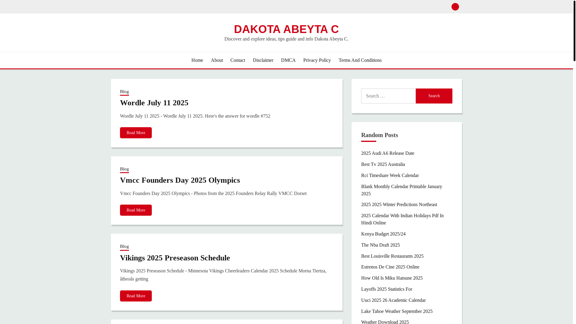 website screenshot of https://dakotaabeytac.pages.dev/