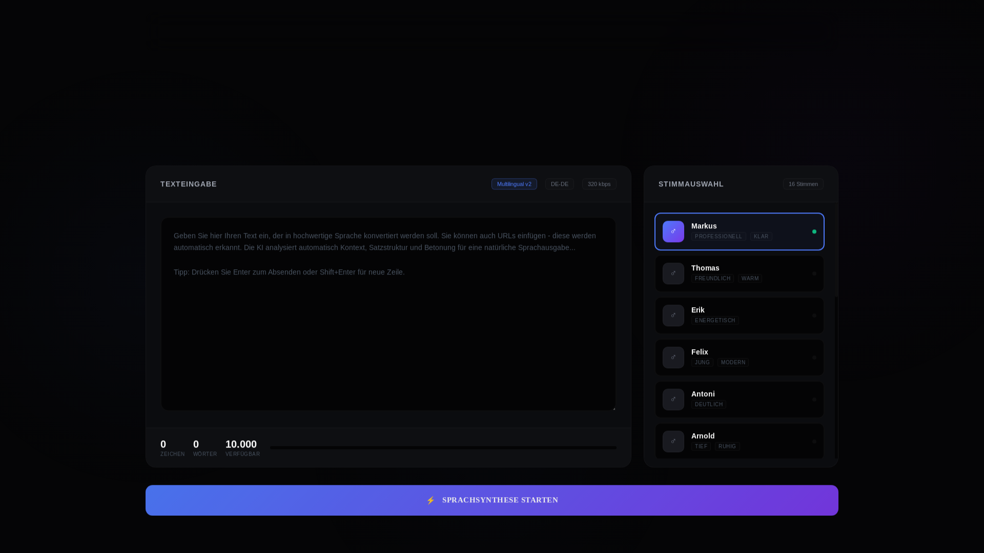website screenshot of https://voice-platform.pages.dev/