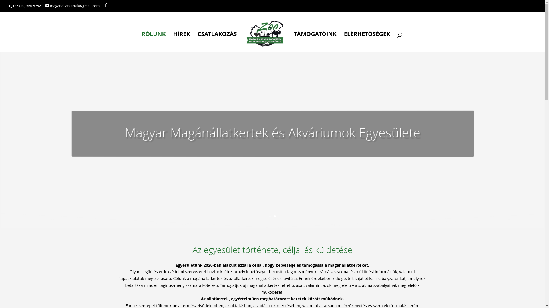 website screenshot of https://maganallatkertek.hu/