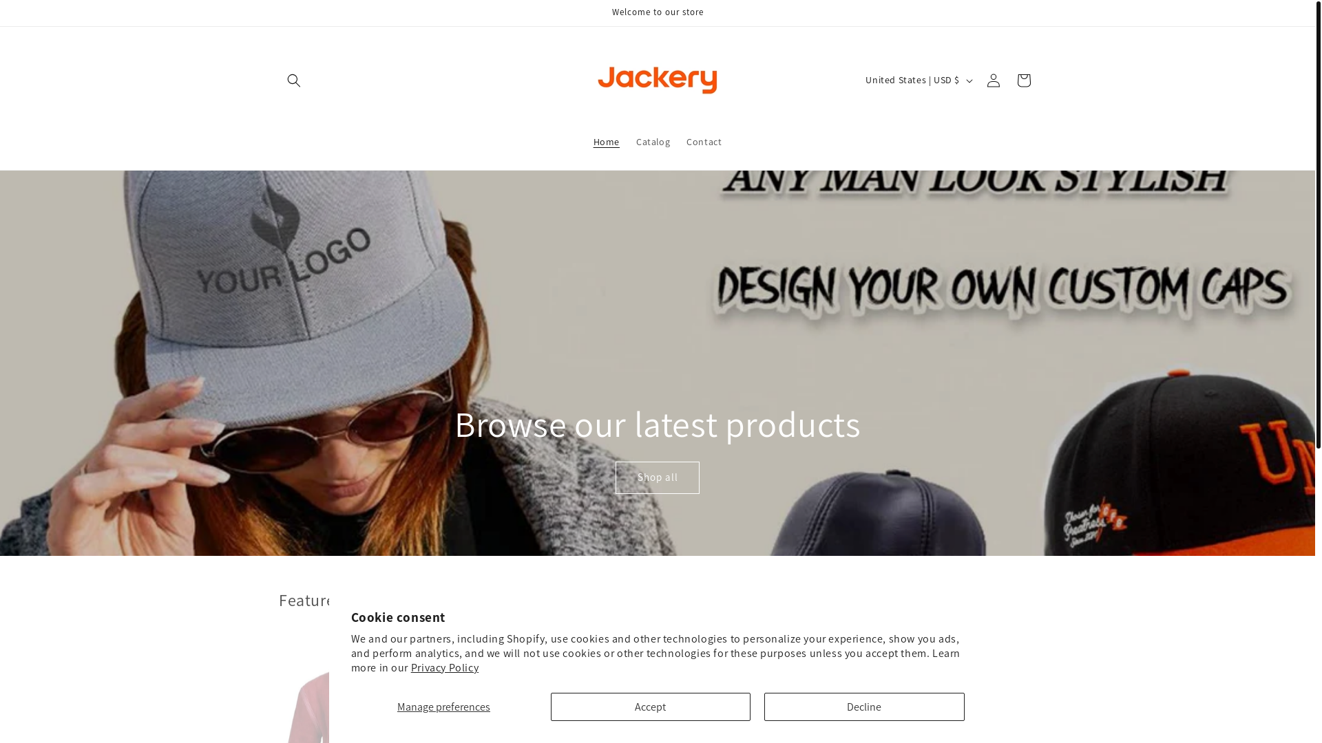 website screenshot of https://jackeryjunction.com/
