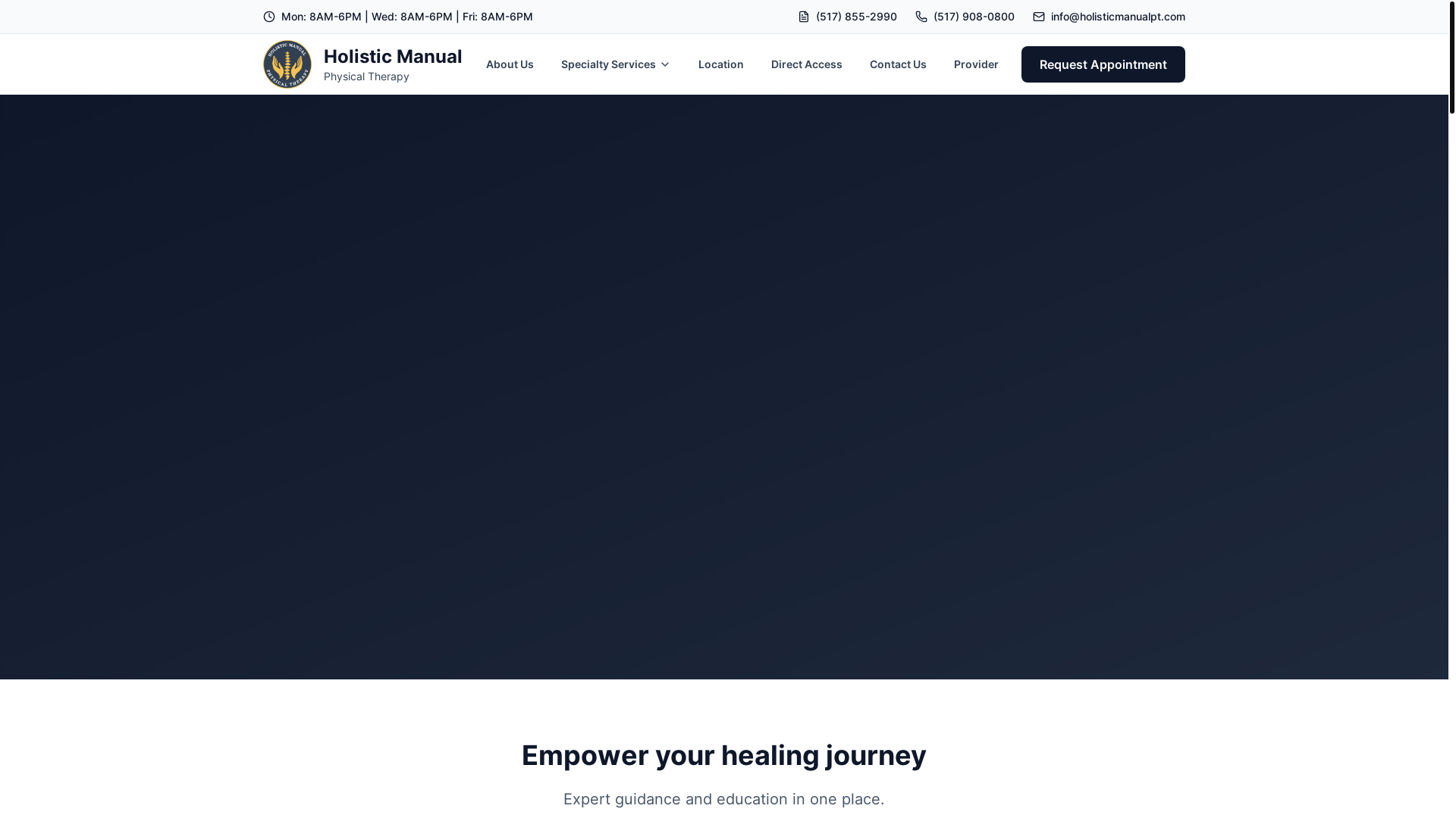 website screenshot of https://holisticmanualpt.pages.dev/