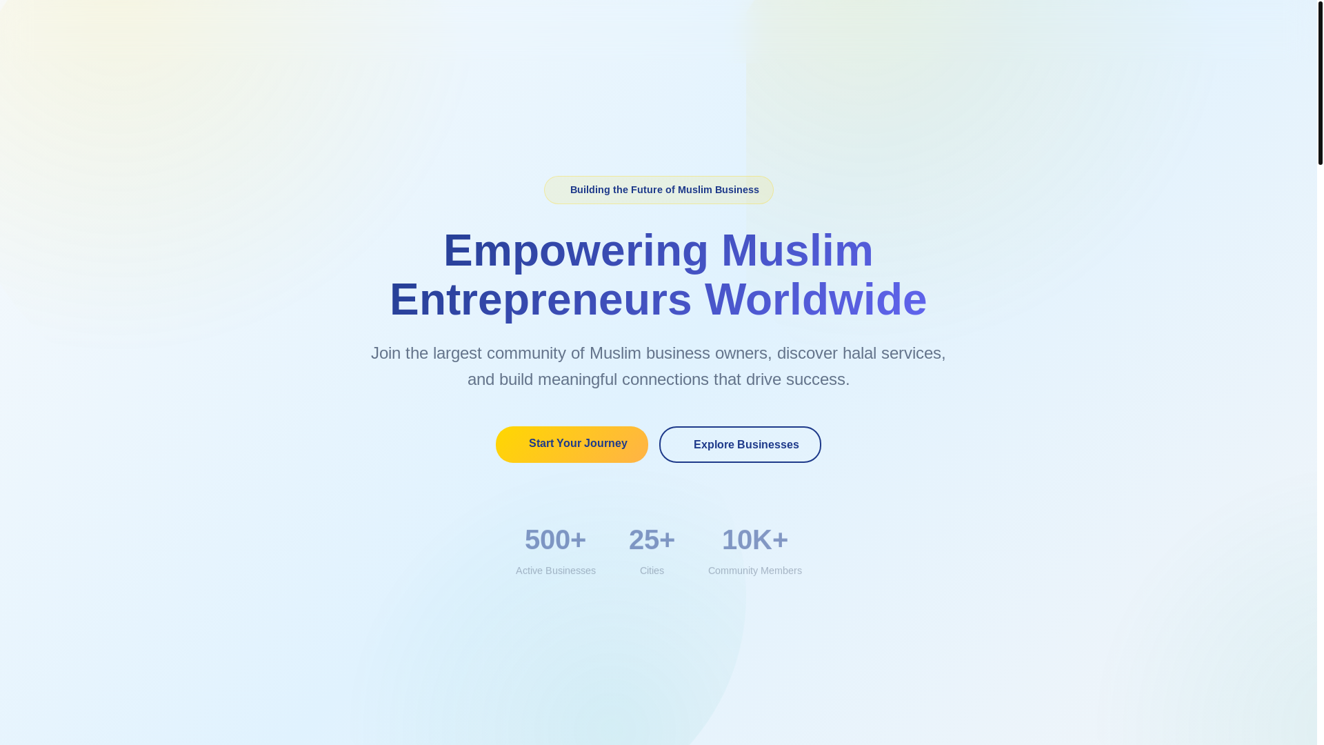 website screenshot of https://muslimbusinesscentral.com/