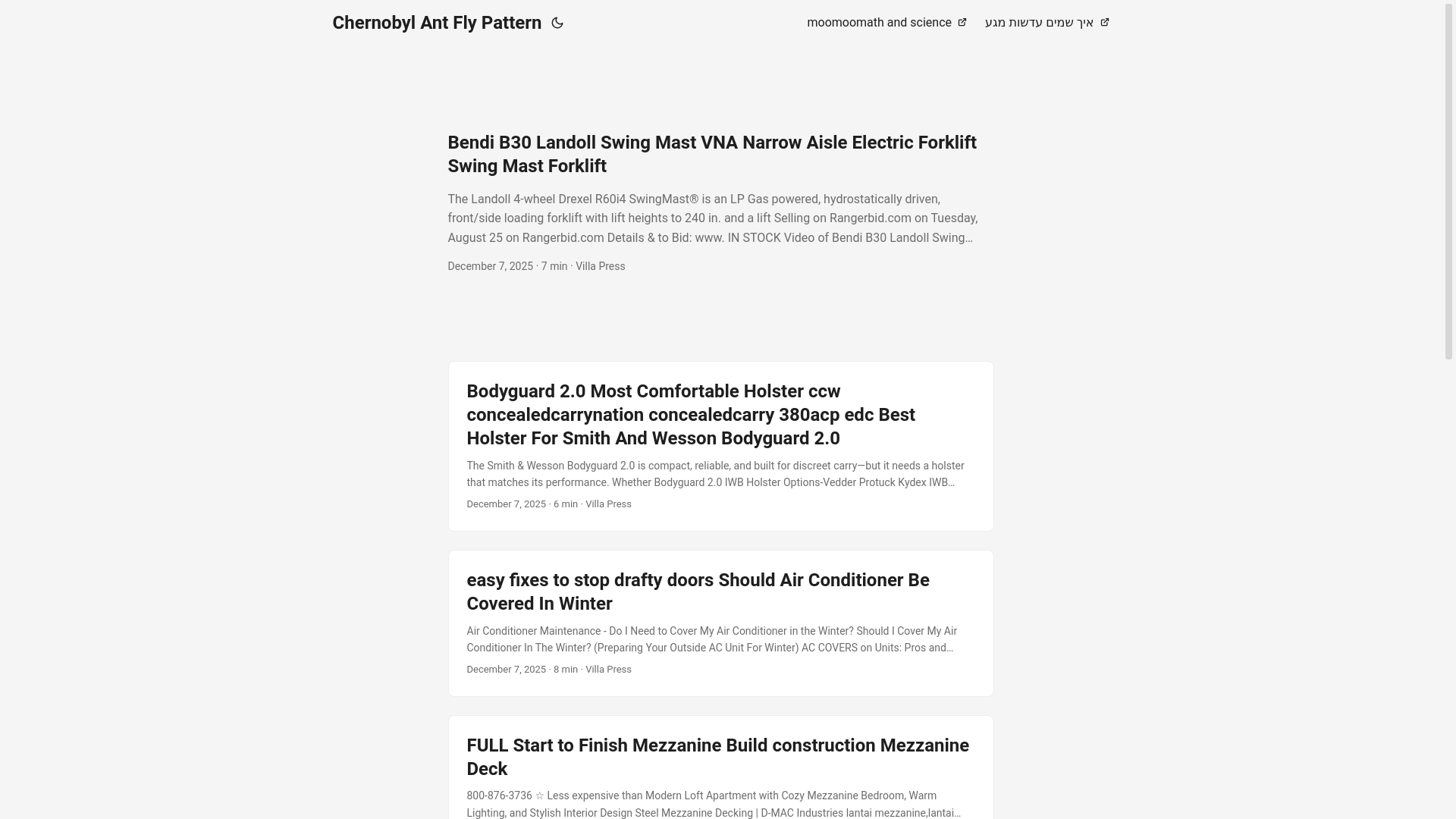 website screenshot of https://chernobylantflypattern.pages.dev/