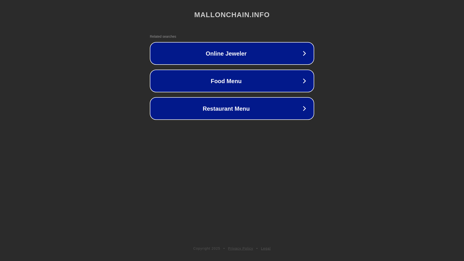 website screenshot of https://mallonchain.info/