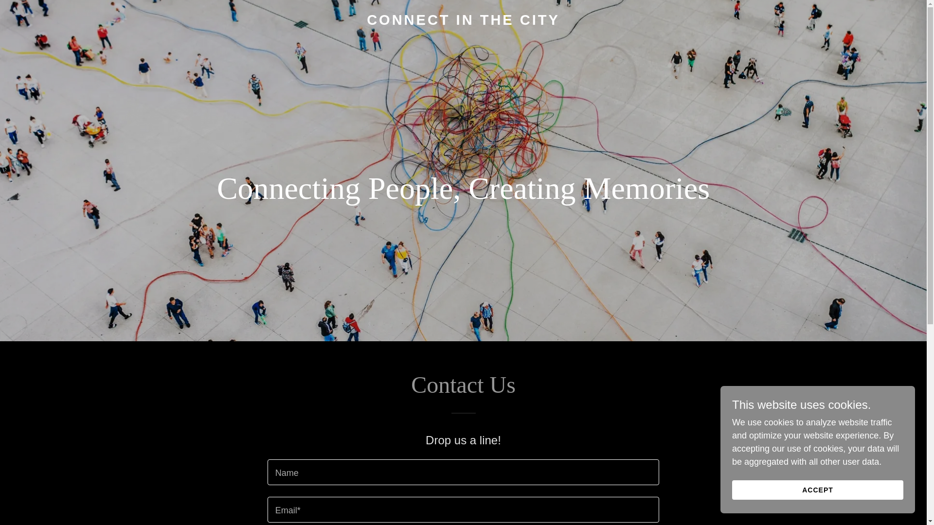 website screenshot of https://connectinthecity.co/