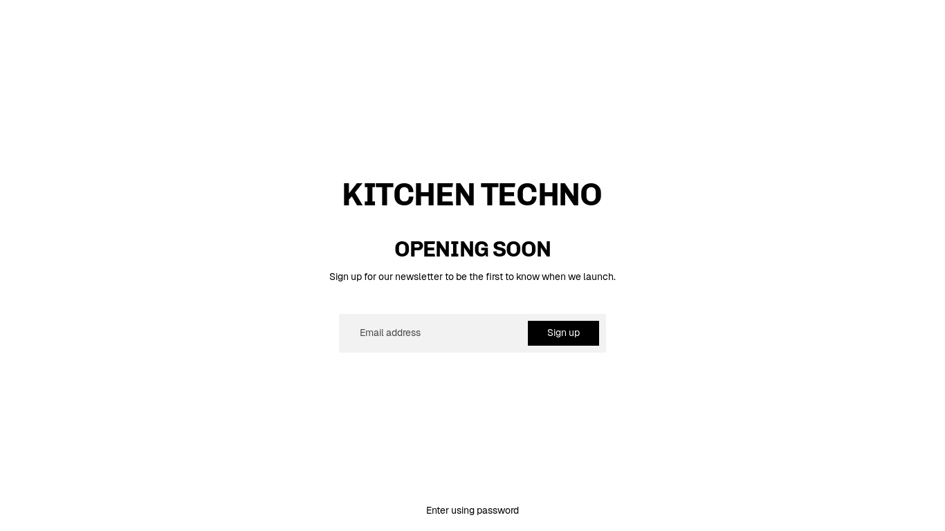 website screenshot of https://kitchentechnomusic.com/