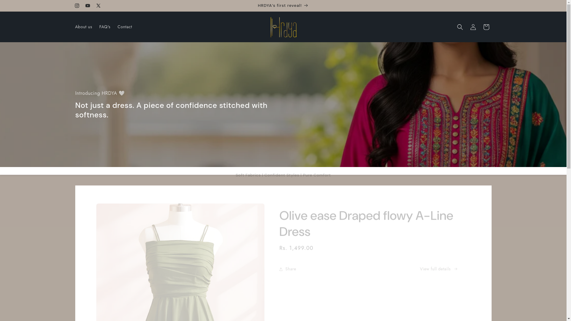 website screenshot of https://hrdyafashions.com/