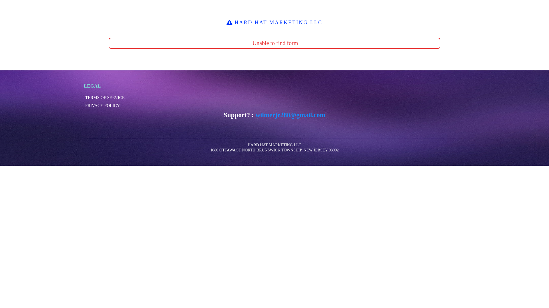 website screenshot of https://hard-hat-marketing.com/
